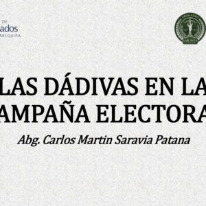 Las Dádivas en la Campaña Electoral: Marco Legal, Fiscalización y Régimen Sancionador